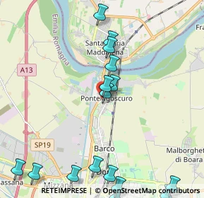 Mappa Via Montefiorino, 44123 Pontelagoscuro FE, Italia (2.74188)