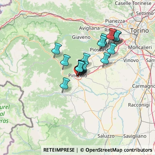 Mappa Via Saluzzo, 10064 Pinerolo TO, Italia (11.1325)