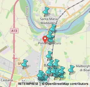 Mappa Via Luciano Bottoni, 44123 Pontelagoscuro FE, Italia (2.6525)