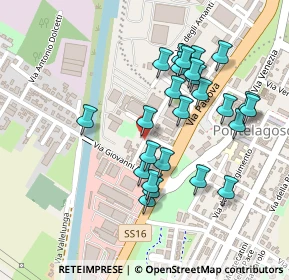 Mappa Via Luciano Bottoni, 44123 Pontelagoscuro FE, Italia (0.212)
