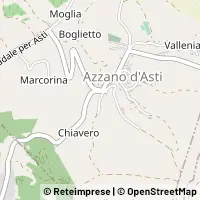 Mapa Azzano d'Asti