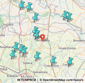 Mappa Via Francesco Petrarca, 41037 Mirandola MO, Italia (18.51133)