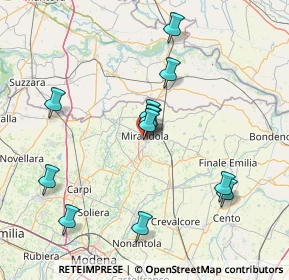 Mappa Via Francesco Petrarca, 41037 Mirandola MO, Italia (14.73833)