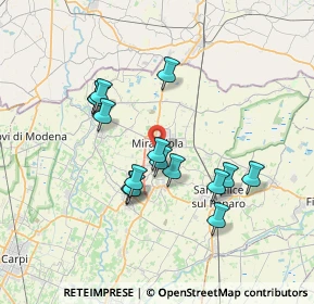 Mappa Via Francesco Petrarca, 41037 Mirandola MO, Italia (6.38267)