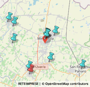 Mappa Via Francesco Petrarca, 41037 Mirandola MO, Italia (3.98083)