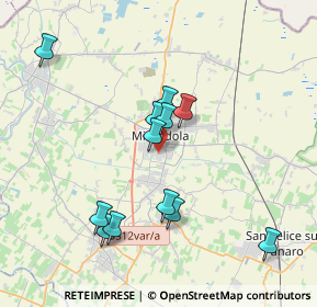 Mappa Via Francesco Petrarca, 41037 Mirandola MO, Italia (3.59583)