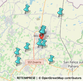 Mappa Via Ugo Foscolo, 41037 Mirandola MO, Italia (3.45727)