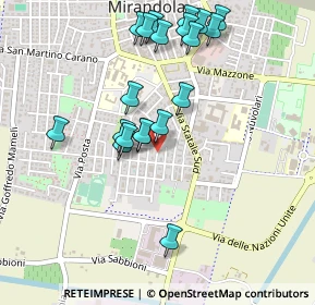 Mappa Via Ugo Foscolo, 41037 Mirandola MO, Italia (0.4865)