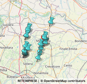 Mappa Via Ugo Foscolo, 41037 Mirandola MO, Italia (11.6475)