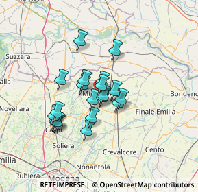 Mappa Via Ugo Foscolo, 41037 Mirandola MO, Italia (10.083)