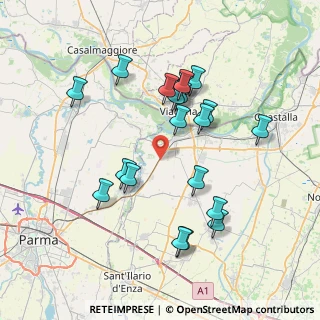 Mappa Via Ponte Alto, 42028 Poviglio RE, Italia (7.3705)
