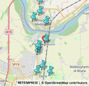 Mappa Piazza Bruno Buozzi, 44123 Ferrara FE, Italia (1.91273)