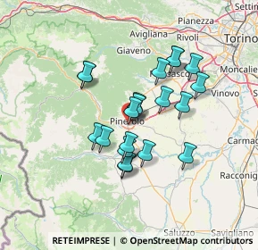 Mappa Via Giacomo Puccini, 10064 Pinerolo TO, Italia (11.146)