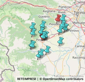 Mappa Via Giacomo Puccini, 10064 Pinerolo TO, Italia (10.423)