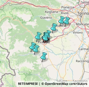 Mappa Via Giacomo Puccini, 10064 Pinerolo TO, Italia (7.06462)