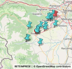 Mappa Via Giacomo Puccini, 10064 Pinerolo TO, Italia (10.70375)