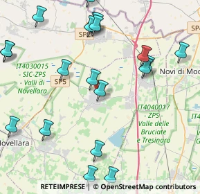Mappa Via Carso, 42042 Fabbrico RE, Italia (5.2655)