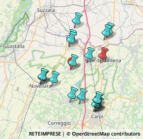 Mappa Via Carso, 42042 Fabbrico RE, Italia (7.7535)