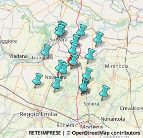 Mappa Via Carso, 42042 Fabbrico RE, Italia (11.19556)