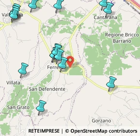 Mappa Strada Provinciale, 14012 Ferrere AT, Italia (2.917)