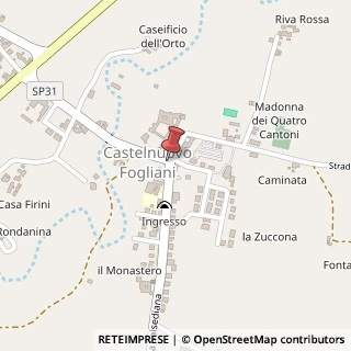 Mappa 29010 Castelnuovo Fogliani PC, Italia, 29010 Alseno, Piacenza (Emilia Romagna)