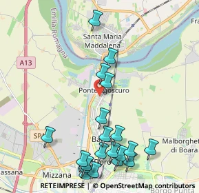 Mappa Via del Risorgimento, 44123 Ferrara FE, Italia (2.482)
