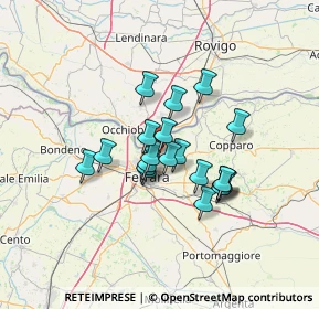 Mappa Via Calzolai, 44123 Ferrara FE, Italia (9.7535)