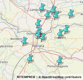 Mappa Via Calzolai, 44123 Ferrara FE, Italia (14.95857)