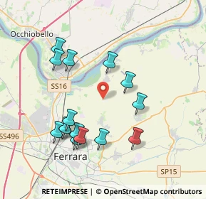 Mappa Via Calzolai, 44123 Ferrara FE, Italia (3.84867)