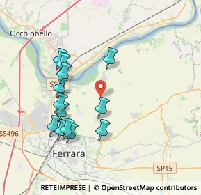 Mappa Via Calzolai, 44123 Ferrara FE, Italia (3.68077)