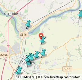 Mappa Via Calzolai, 44123 Ferrara FE, Italia (5.21636)