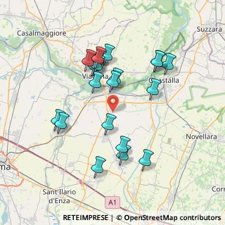 Mappa Via d'Este, 42028 Poviglio RE, Italia (7.22)