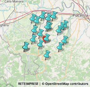 Mappa Via Roma, 29010 Pecorara PC, Italia (11.5375)