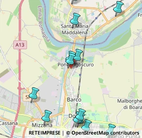 Mappa Via Mulino del Po, 44123 Ferrara FE, Italia (2.62615)