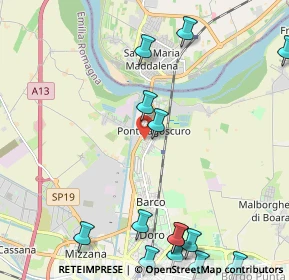 Mappa Via Mulino del Po, 44123 Ferrara FE, Italia (2.97286)