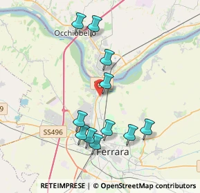 Mappa Via Mulino del Po, 44123 Ferrara FE, Italia (3.77909)