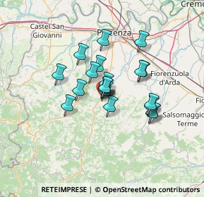 Mappa Via G. Rocca, 29028 Ponte dell'Olio PC, Italia (9.4885)