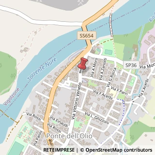 Mappa Via Vittorio Veneto,  54, 29028 Ponte dell'Olio, Piacenza (Emilia Romagna)