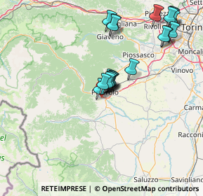 Mappa Via Cardonata, 10064 Pinerolo TO, Italia (15.1715)