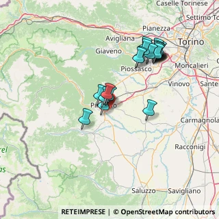 Mappa Stradale Baudenasca, 10064 Pinerolo TO, Italia (14.3595)