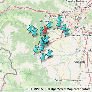 Mappa Stradale Baudenasca, 10064 Pinerolo TO, Italia (9.7795)