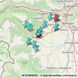 Mappa Stradale Baudenasca, 10064 Pinerolo TO, Italia (11.1265)