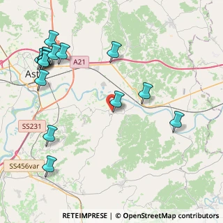 Mappa Via XX Settembre, 14030 Rocca D'arazzo AT, Italia (5.34533)