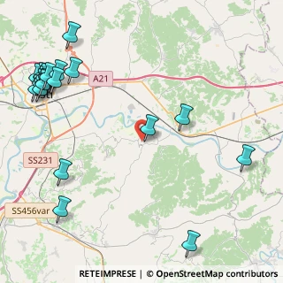Mappa Via XX Settembre, 14030 Rocca D'arazzo AT, Italia (6.224)