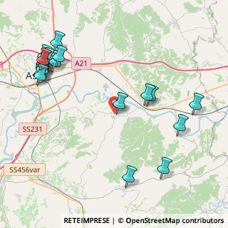 Mappa Via XX Settembre, 14030 Rocca D'arazzo AT, Italia (5.4485)