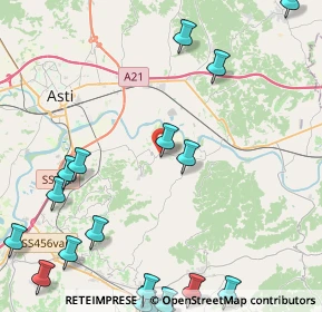 Mappa Via Massimo D'Azeglio, 14030 Azzano d'Asti AT, Italia (6.6025)