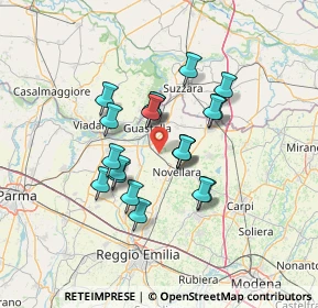 Mappa Via Zecchiere, 42017 Novellara RE, Italia (10.731)