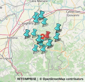 Mappa Frazione, 27050 Val di Nizza PV, Italia (9.8635)