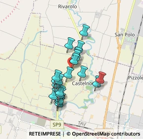 Mappa Strada Baganzola, 43126 Vicomero PR, Italia (1.3835)