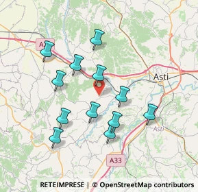 Mappa Strada Bricchetto, 14016 Tigliole AT, Italia (6.79167)